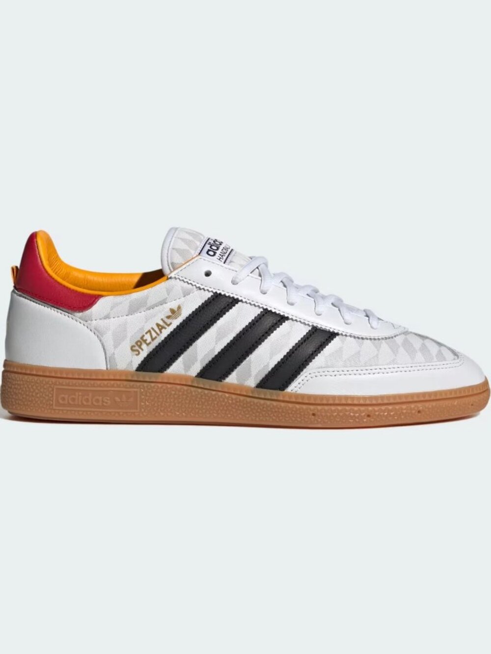 Adidas Men's White Black Red Handball Spezial Shoes Size 13 KI6052